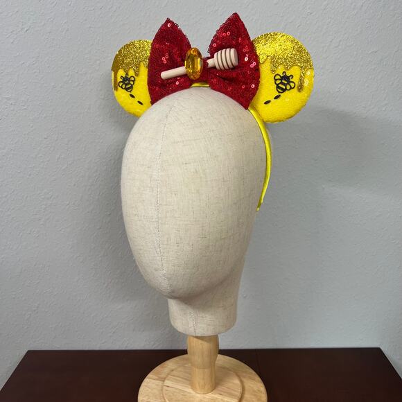 Winnie the Pooh Minnie Ears | Disney-Inspired Mickey Mouse Ears Headband - Picture 3 of 5